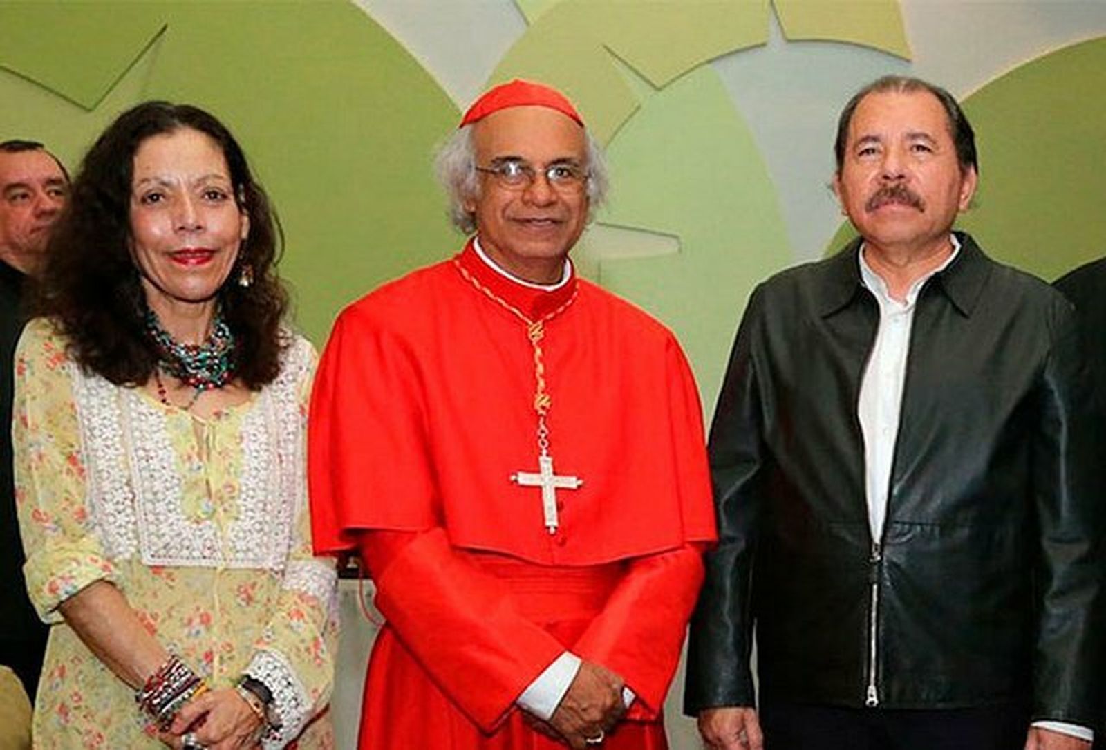 Brenes con Rosario Murillo y Daniel Ortega