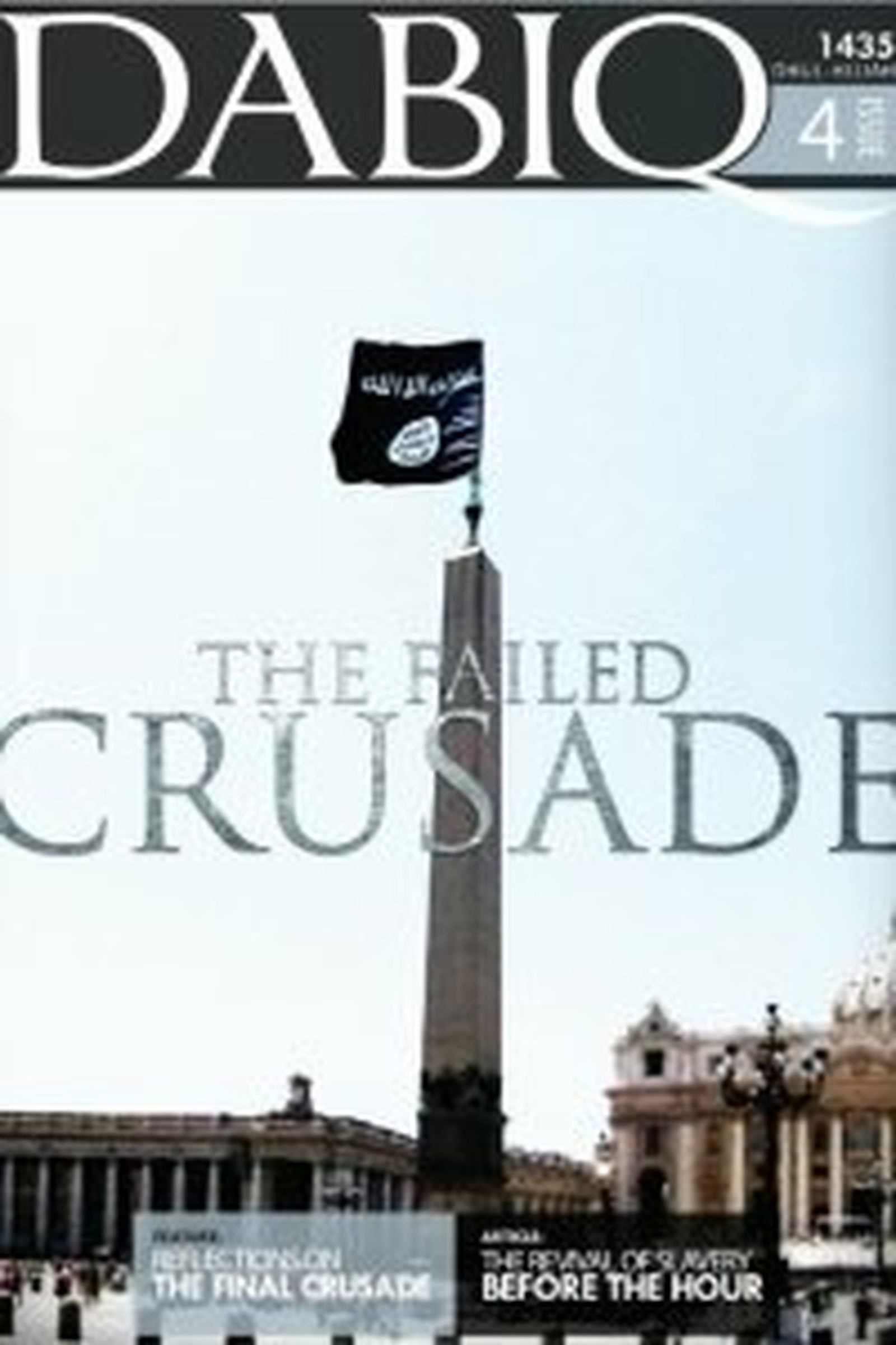 Portada de la revista del Estado islámico