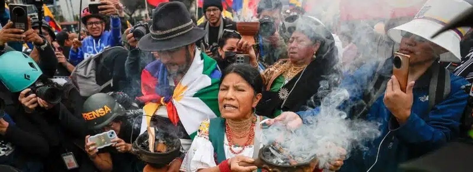 Protestas indígenas en Ecuador