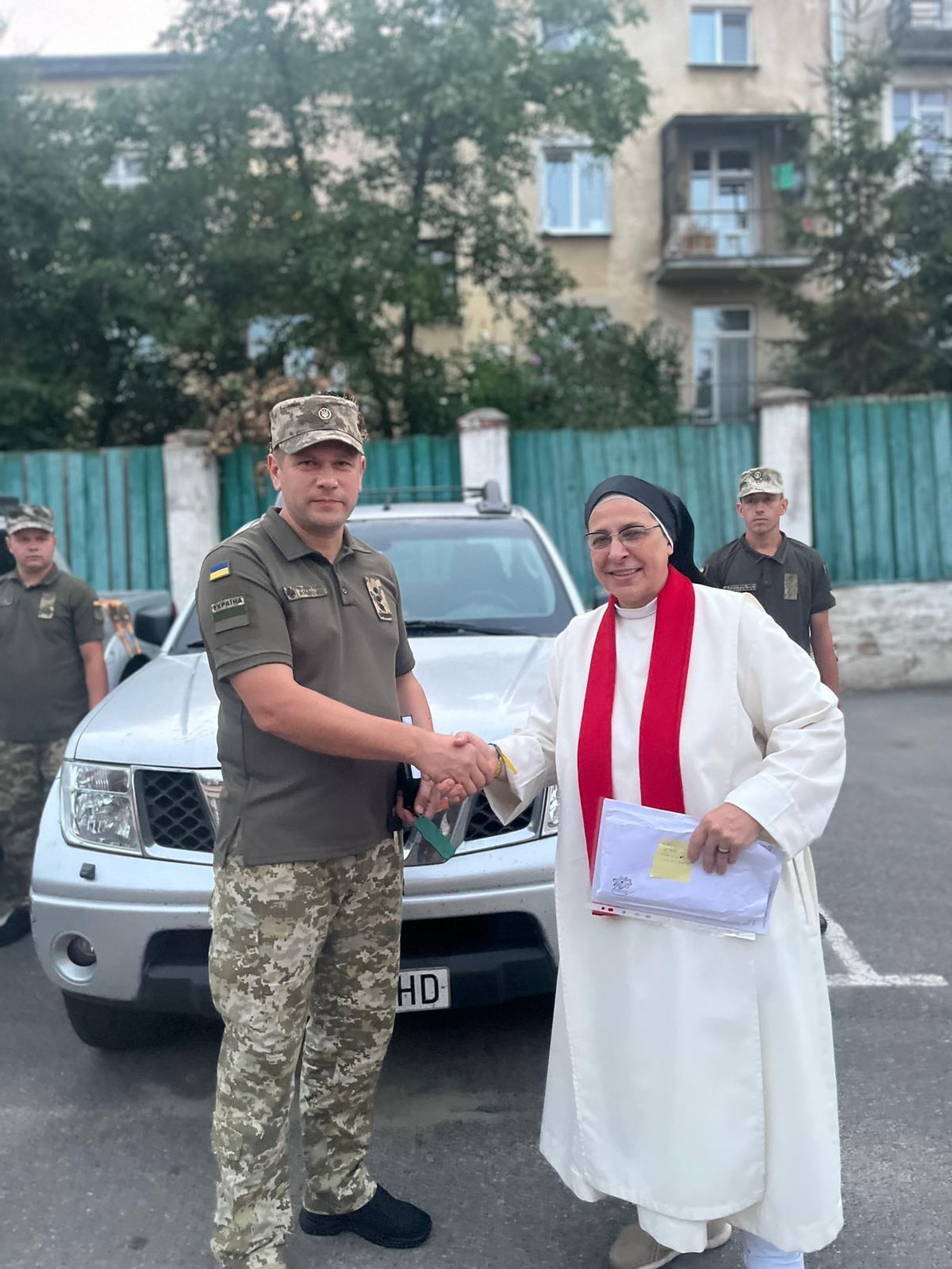 Lucía Caram, en Ucrania