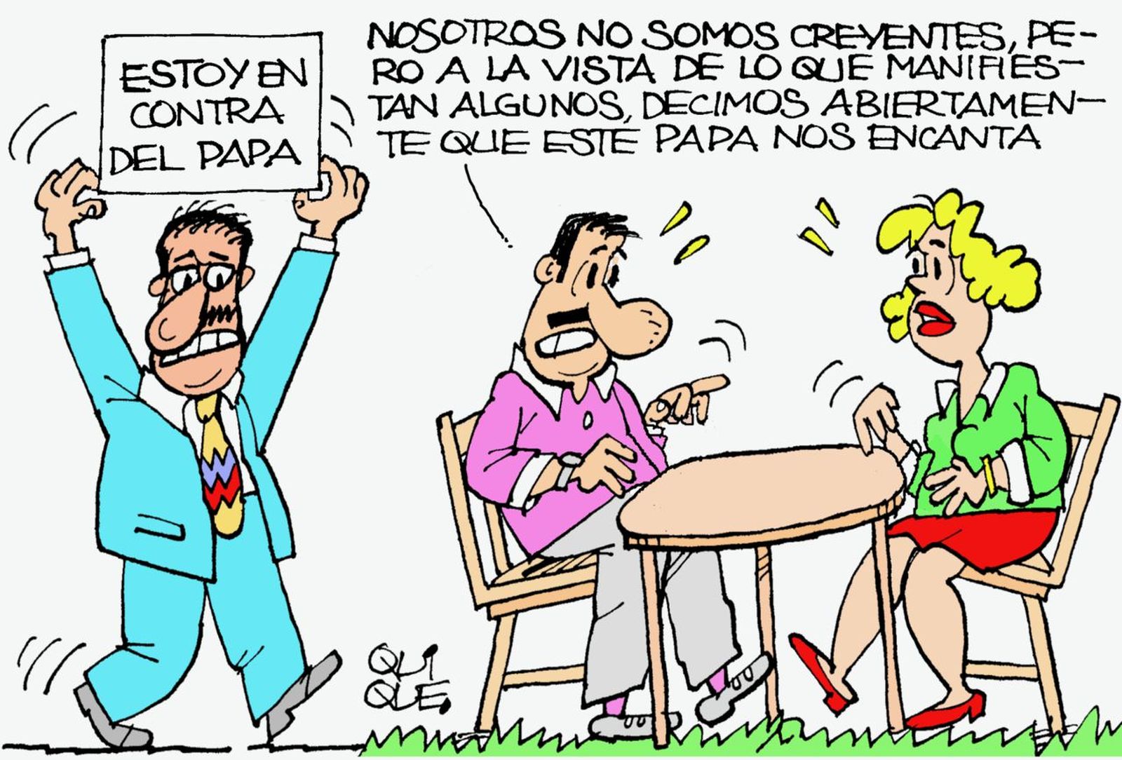 Otra de las viñetas de Quique