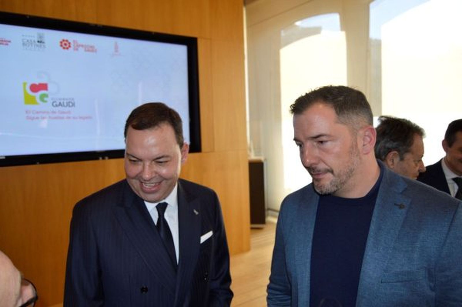 Representantes del Capricho de Comillas y del Museo Casa Botines.