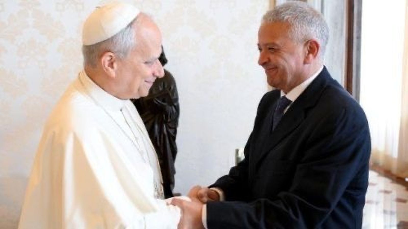 Pedro Salinas, con el Papa