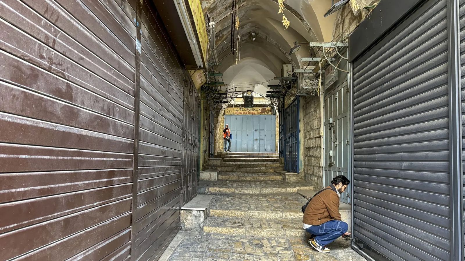 Jerusalén y Belén, sin peregrinos