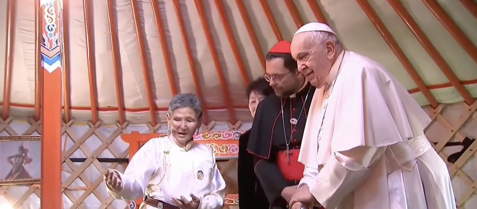 El Papa, en la ger anexa a la catedral
