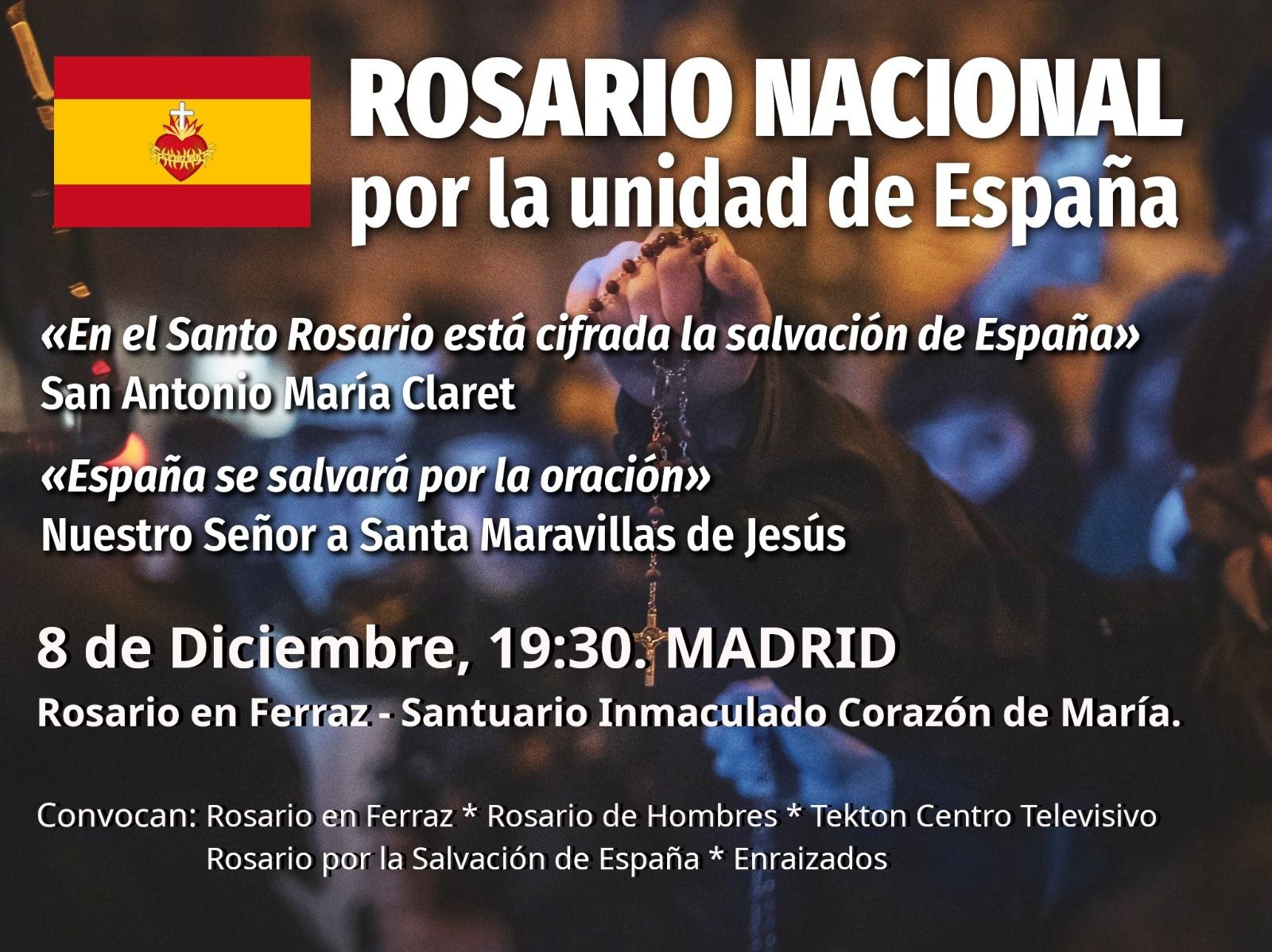 Convocatoria del Rosario en Ferraz