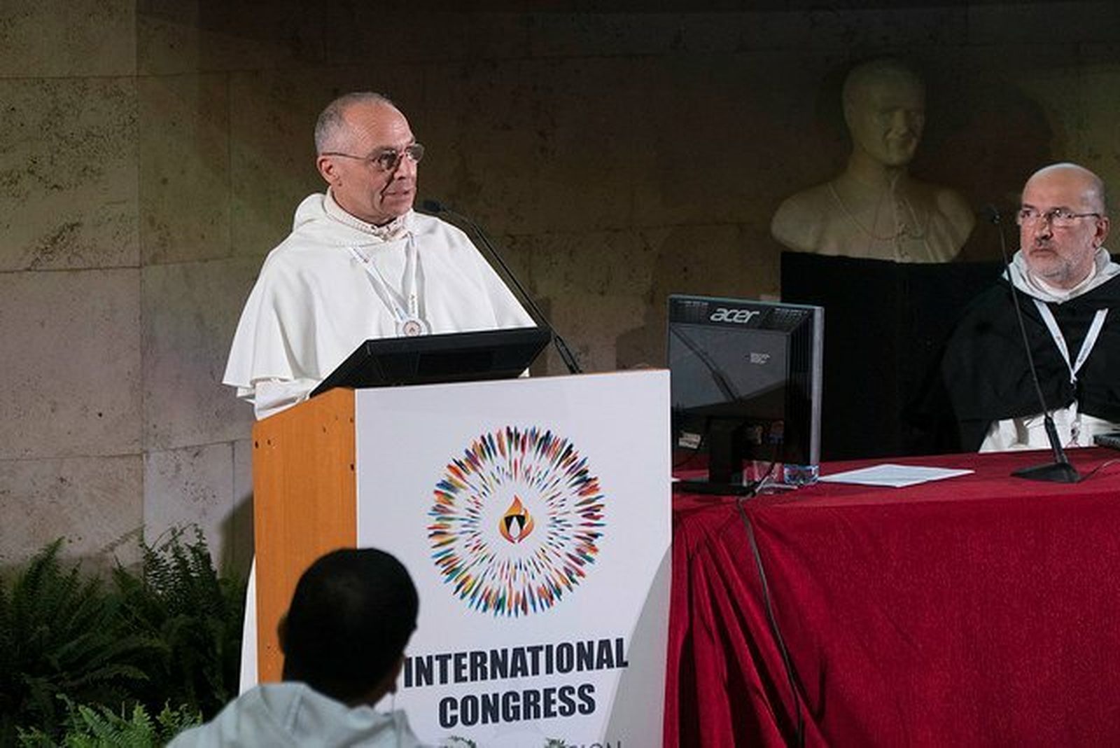 Bruno Cadoré, maestro de los dominicos, en el congreso en Roma