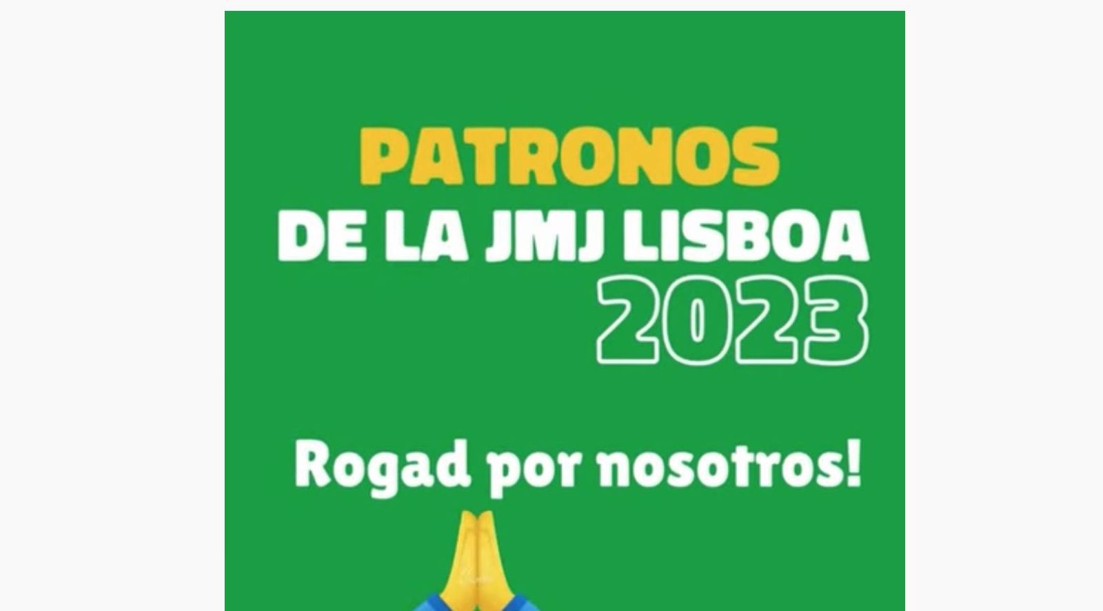 Patronos de la JMJ Lisboa 2023