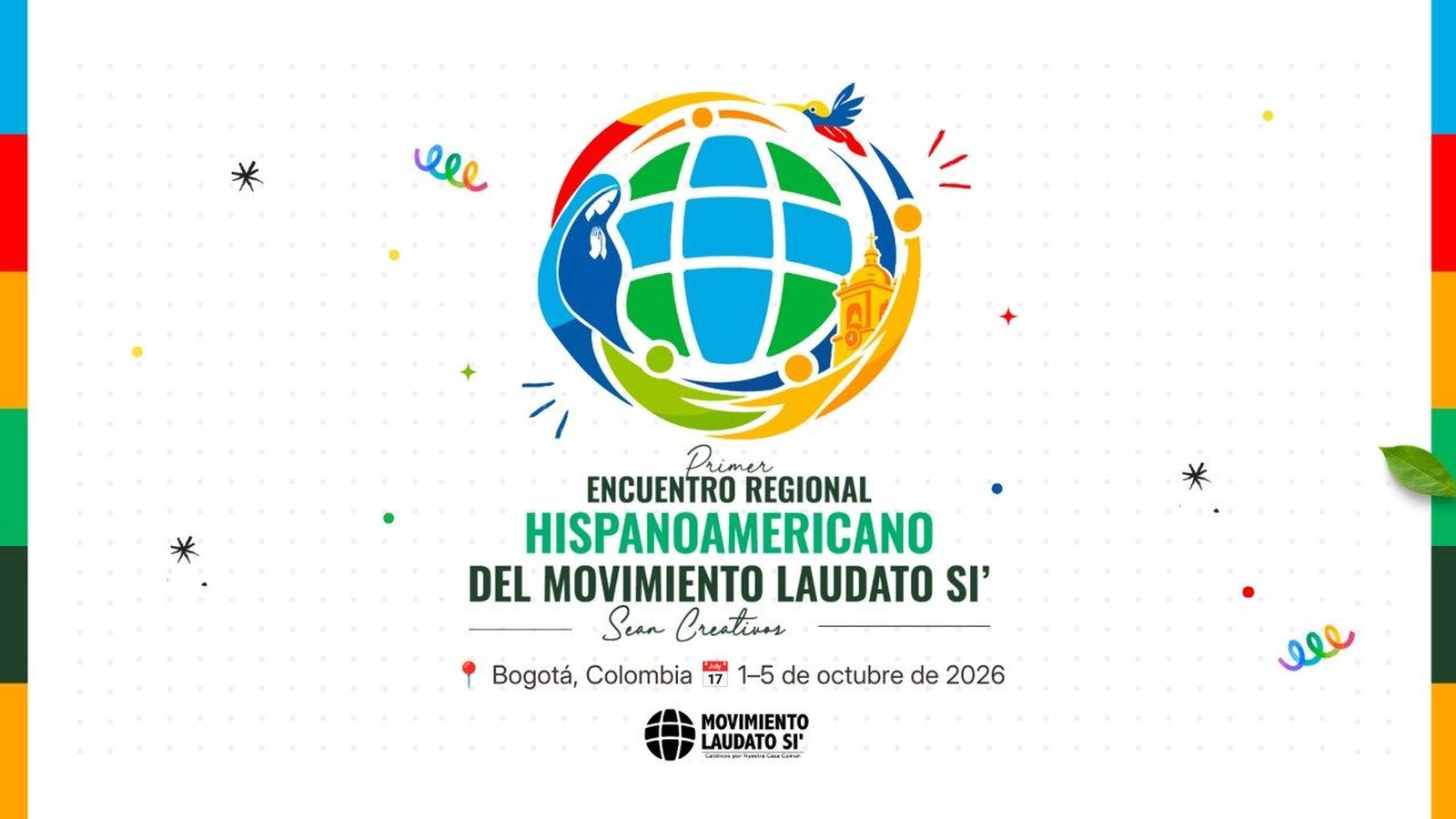 Cartel del  encuentro regional hispanoamericano del 1 al 5 de octubre en Bogotá, Colombia