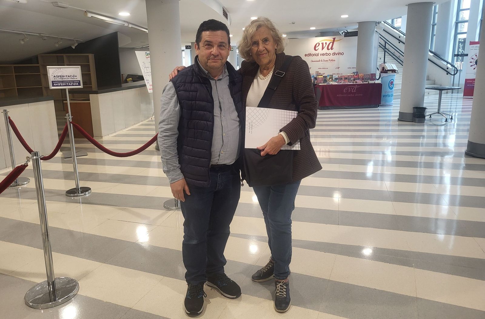 Con Manuela Carmena en el Europa