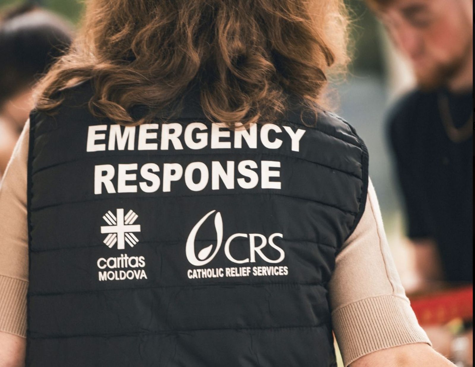 Una trabajadora del Catholic Relief Service