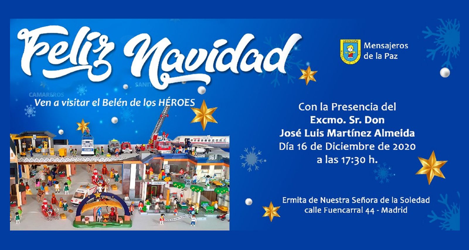 El Belén de los héroes: Un homenaje de Mensajeros de la Paz a toda la sociedas