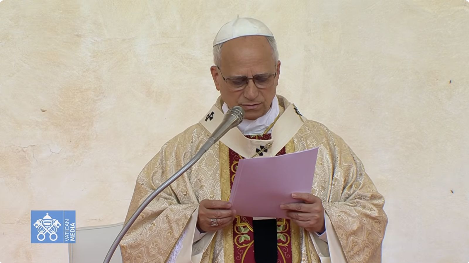 El Papa en el momento en el que pide esclarecer la muerte del vicario general