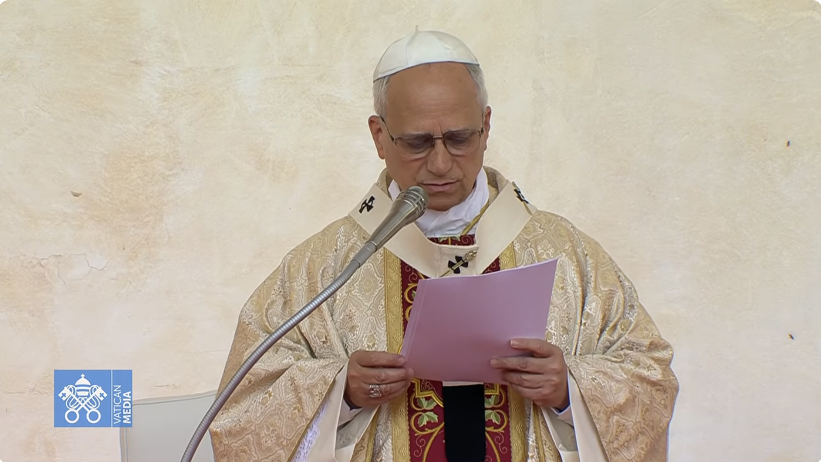 El Papa en el momento en el que pide esclarecer la muerte del vicario general