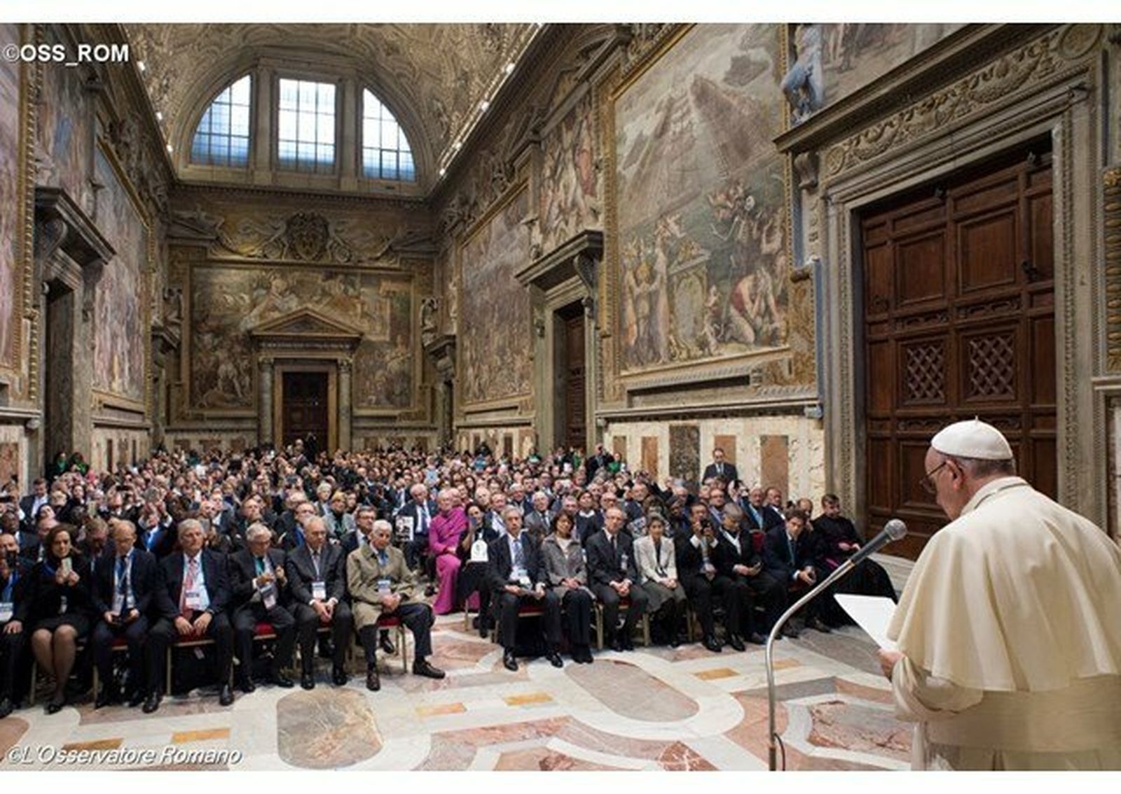 El Papa, con los representantes de Cáritas Internationalis