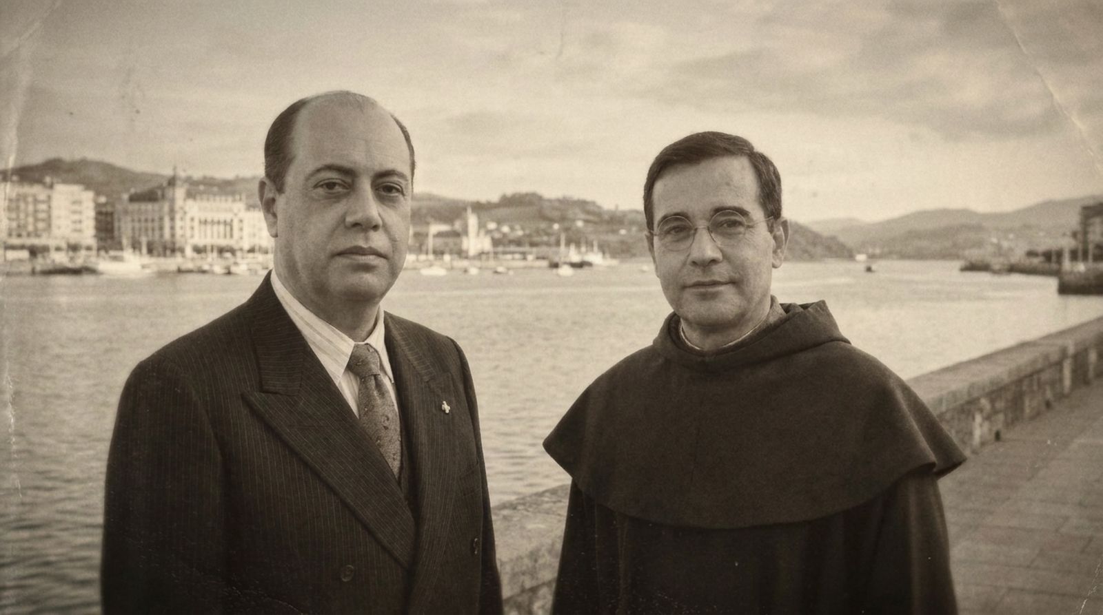 D. Manuel Arizcun y el Hno. Ruperto de la Cruz