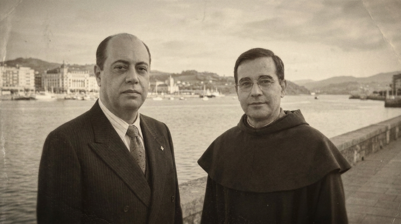 D. Manuel Arizcun y el Hno. Ruperto de la Cruz
