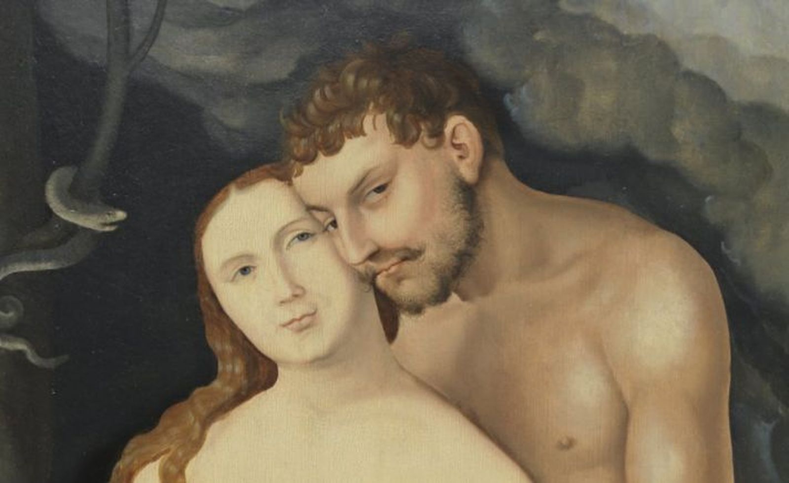 Detalle de 'Adán y Eva', Baldung Grien