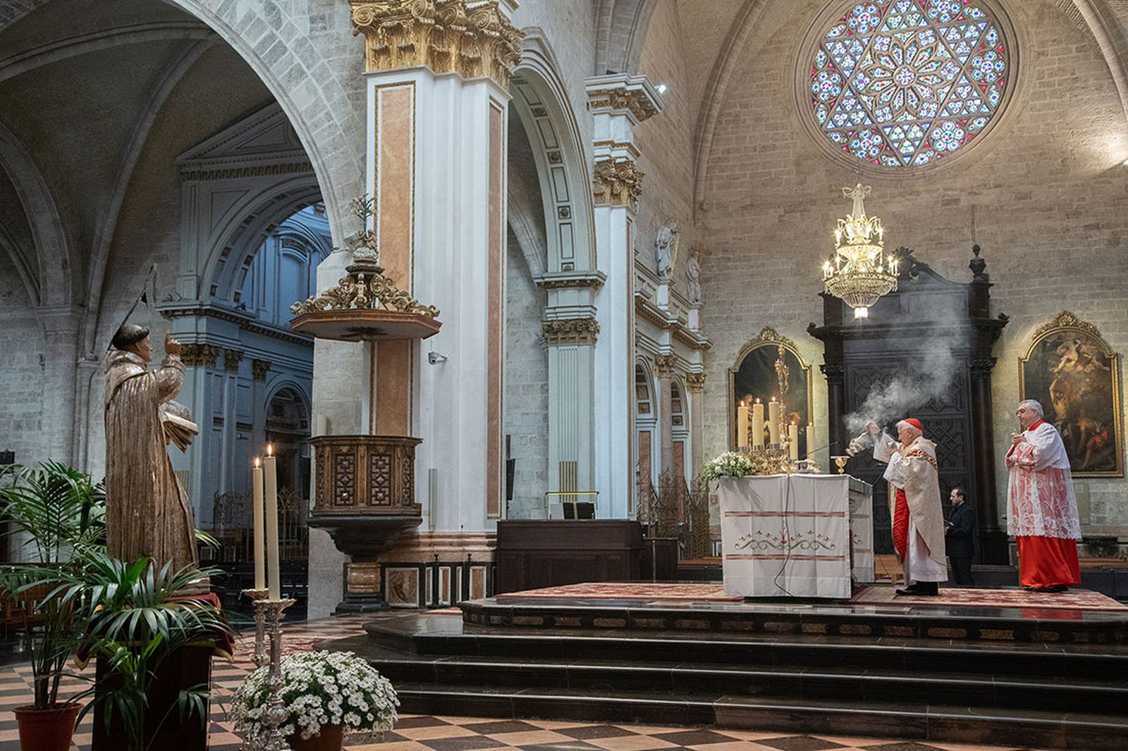 Cañizares, durante la misa por San Vicente Ferrer