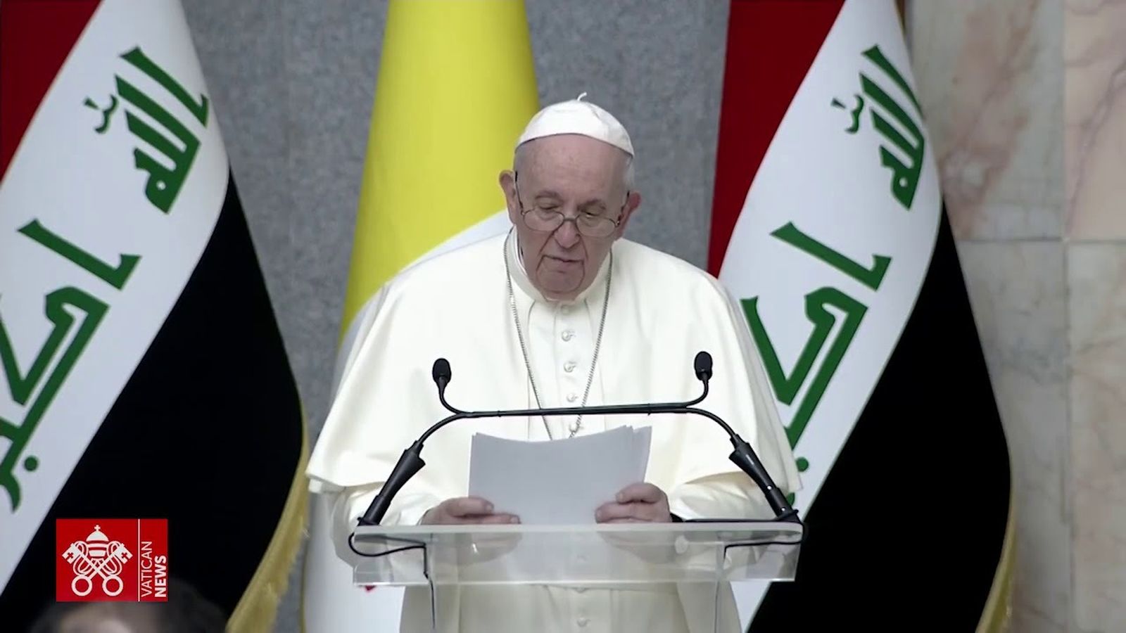 Así fue el primer dia de Francisco en Irak