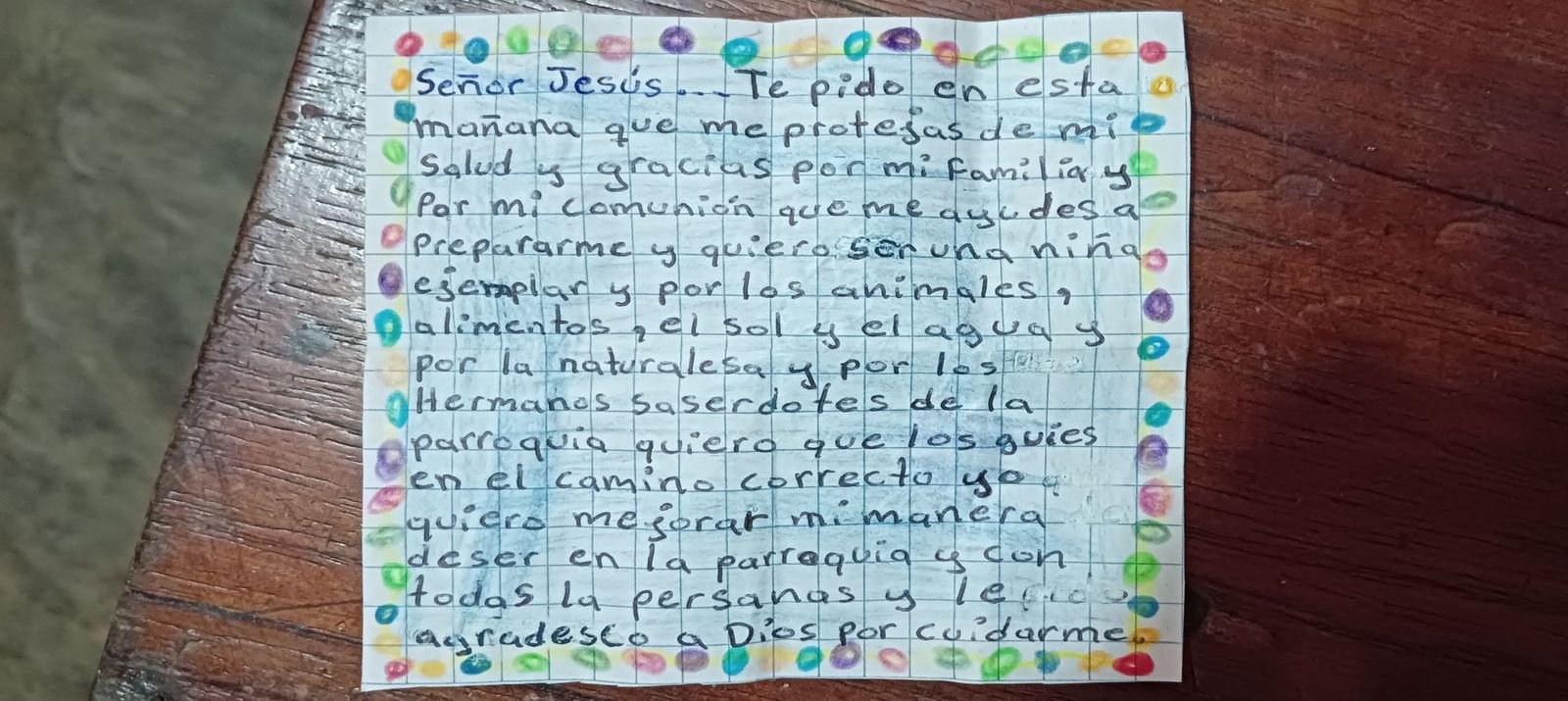 La carta de Dariana