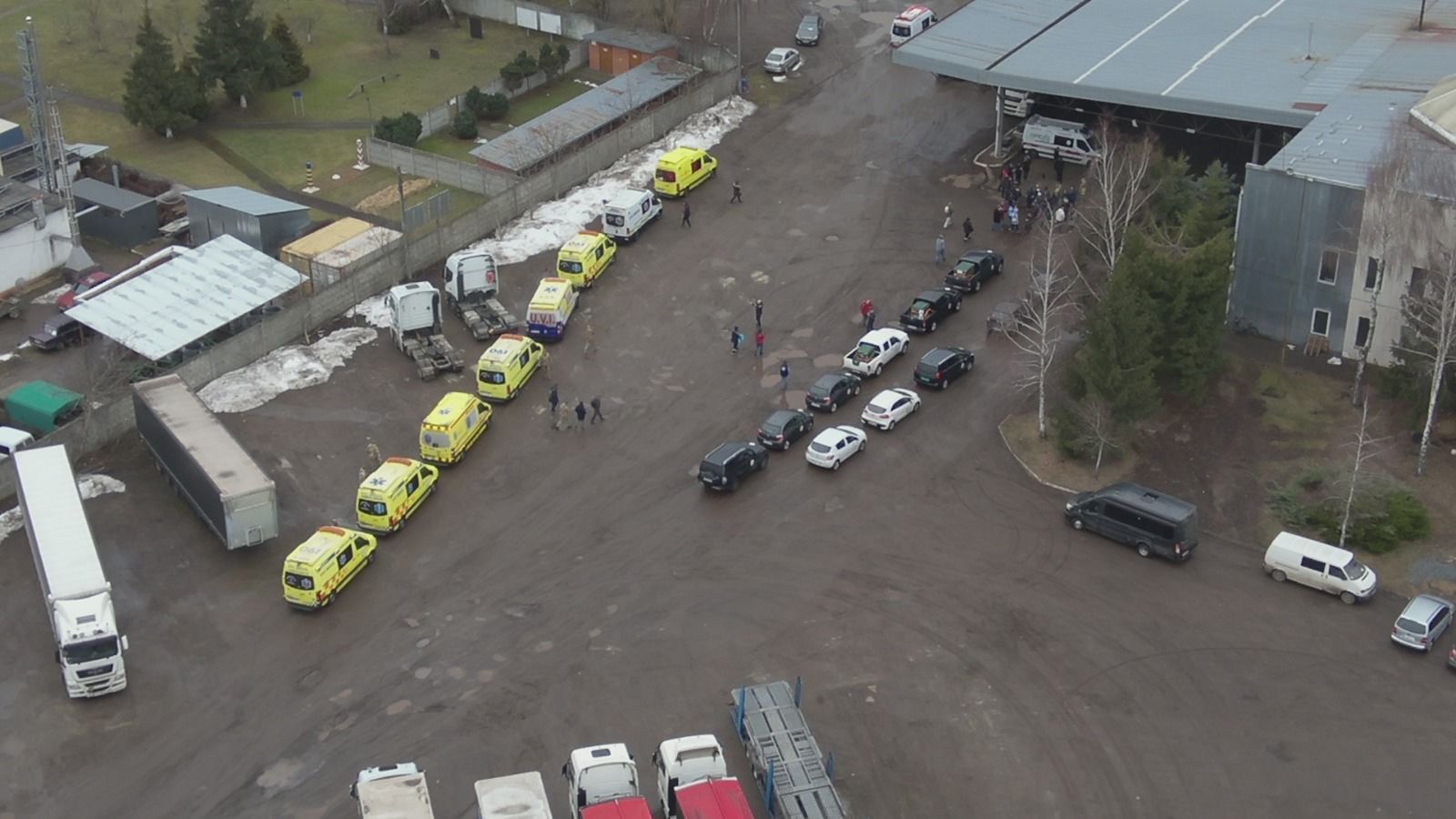 Ambulancias camino de Ucrania.