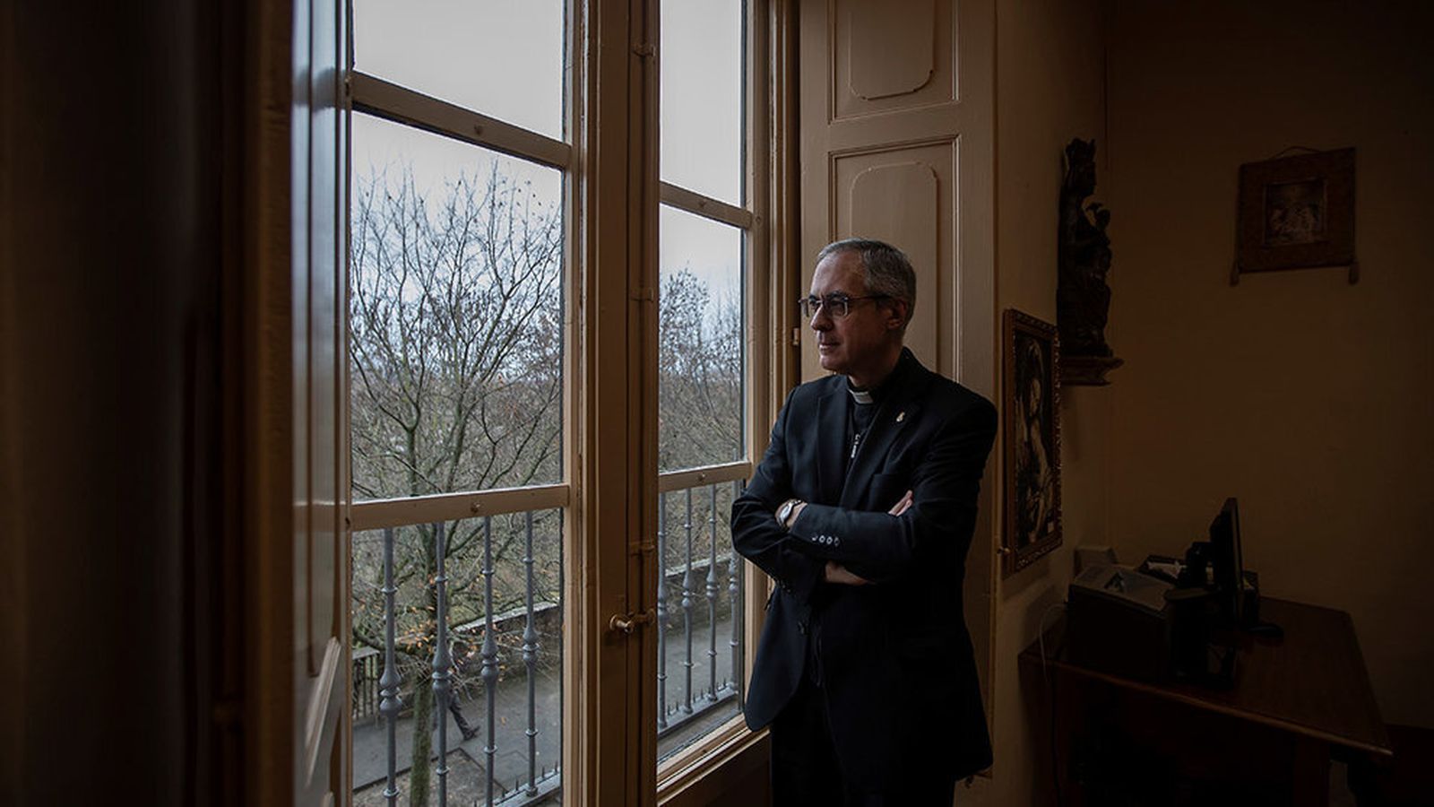 Aznárez Cobo, fotografiado durante la entrevista.