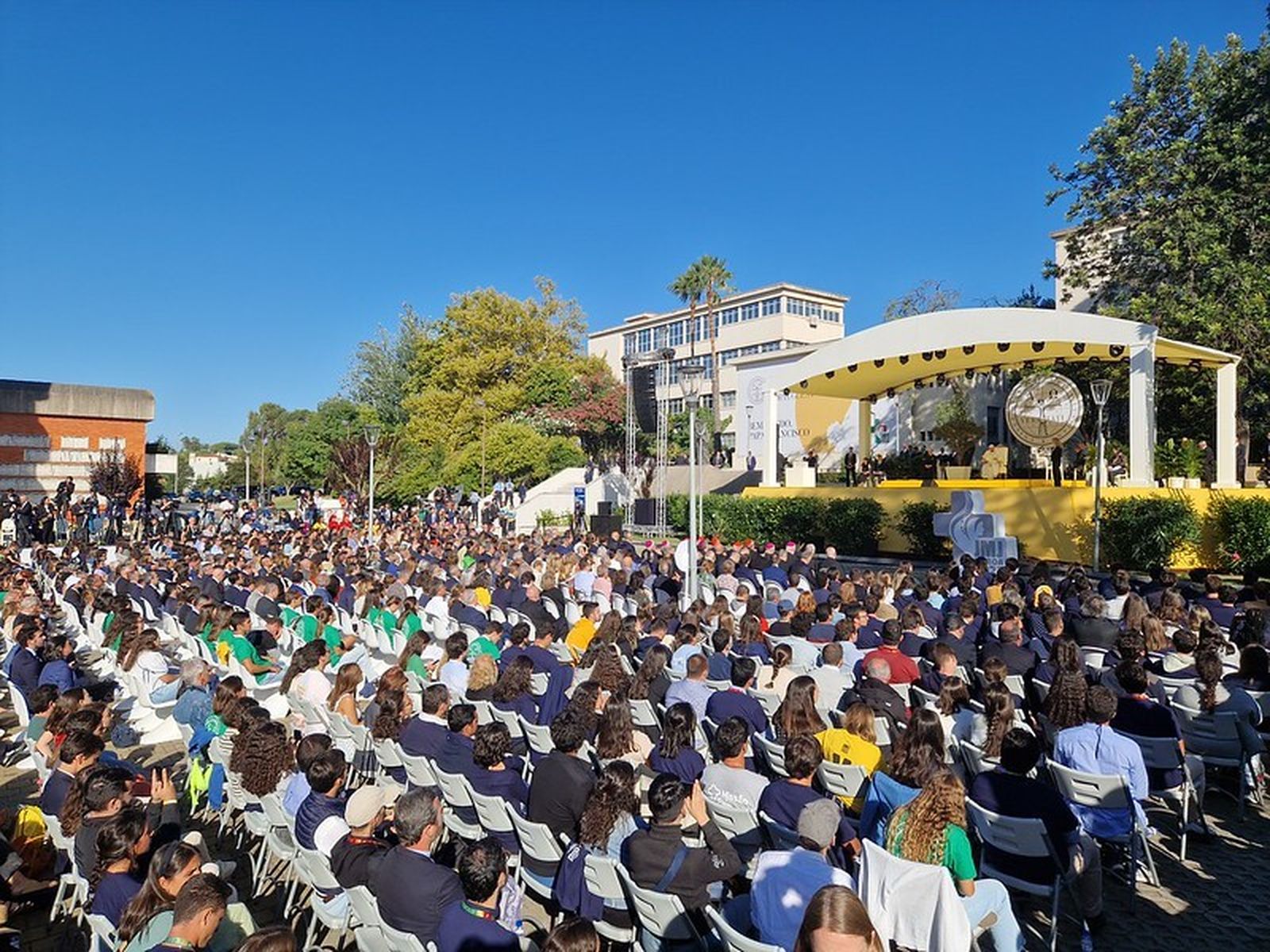 Encuentro de los universitarios con el Papa en Lisboa