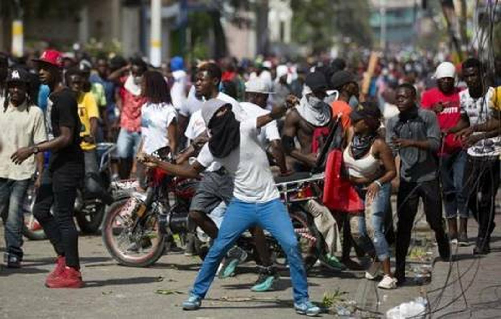 Protesta en Haití contra la corrupción del Gobierno