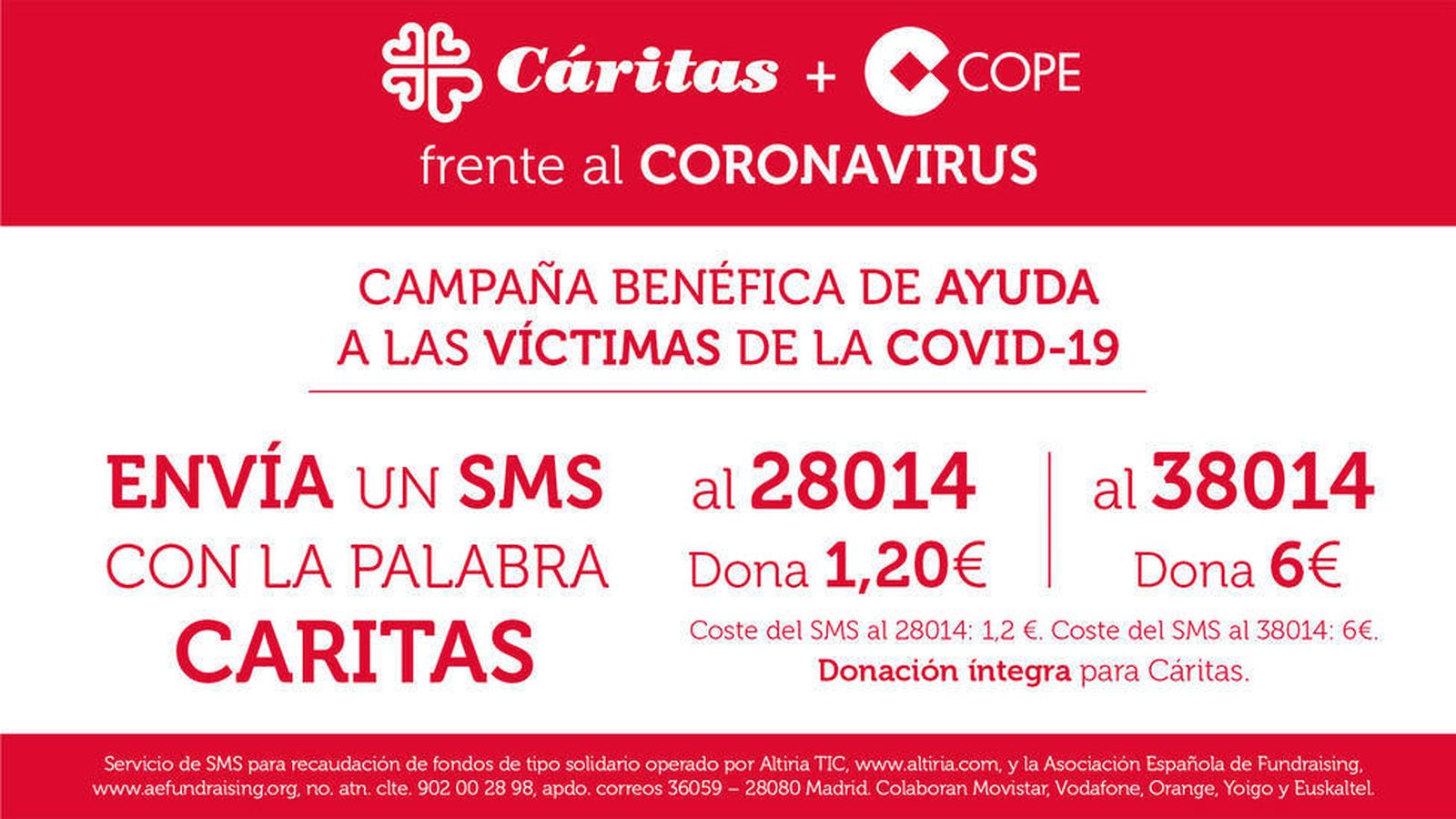 SMS contra la pandemia: ayuda a las víctimas del coronavirus con un sólo click