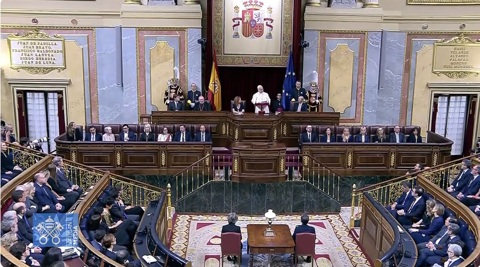 Intervención de León XIV en el Congreso de los Diputados