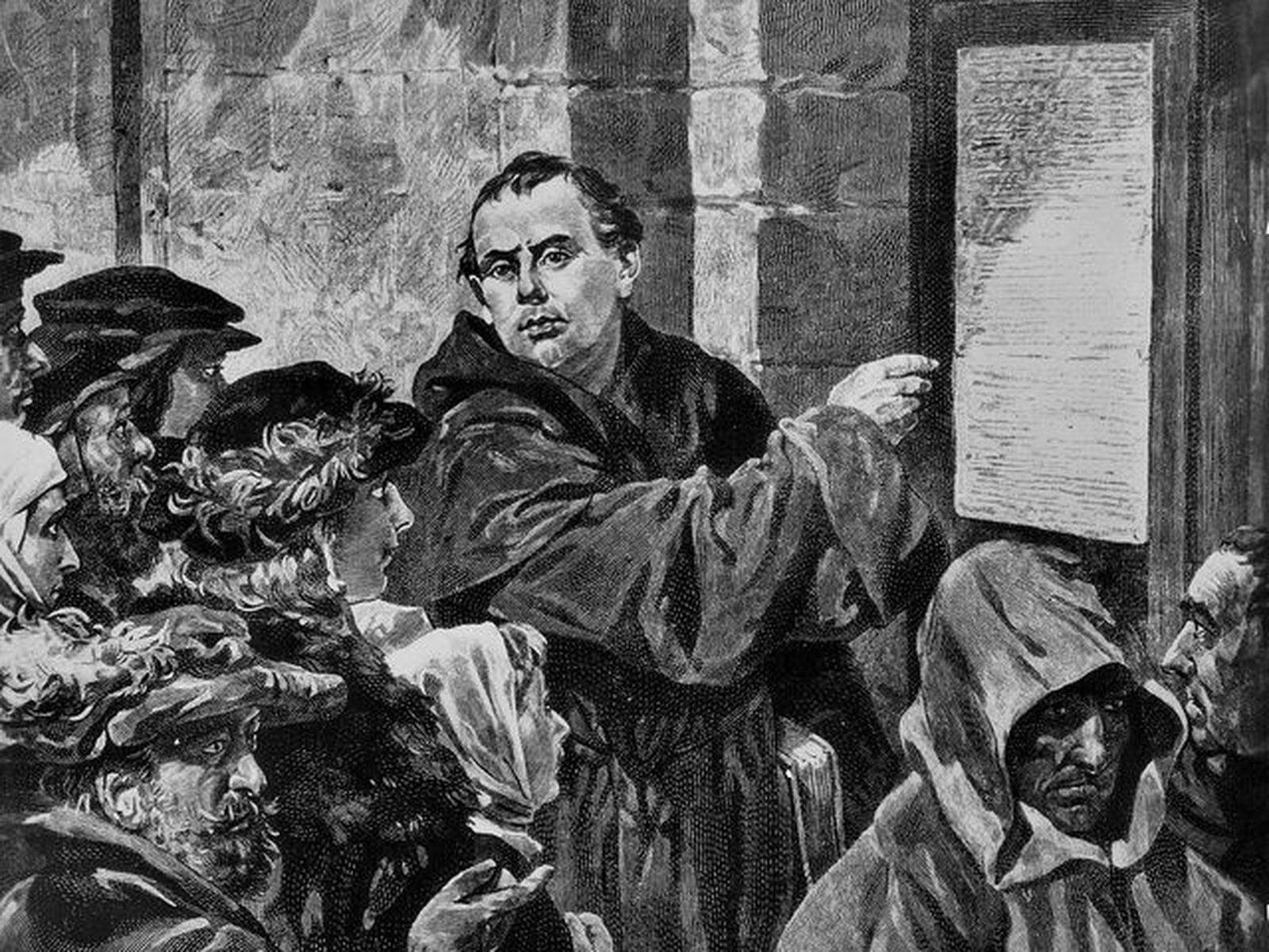 Lutero coloca sus tesis