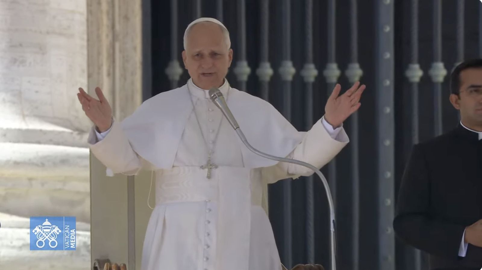 El Papa bendice a los participantes en la audiencia general