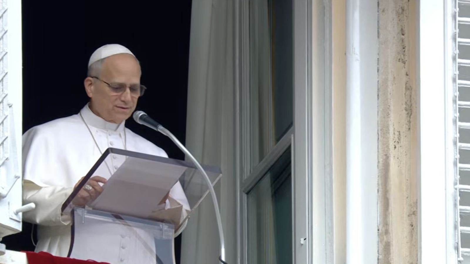 León XIV, en el Angelus de hoy