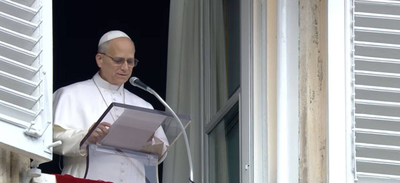 León XIV, en el Angelus de hoy