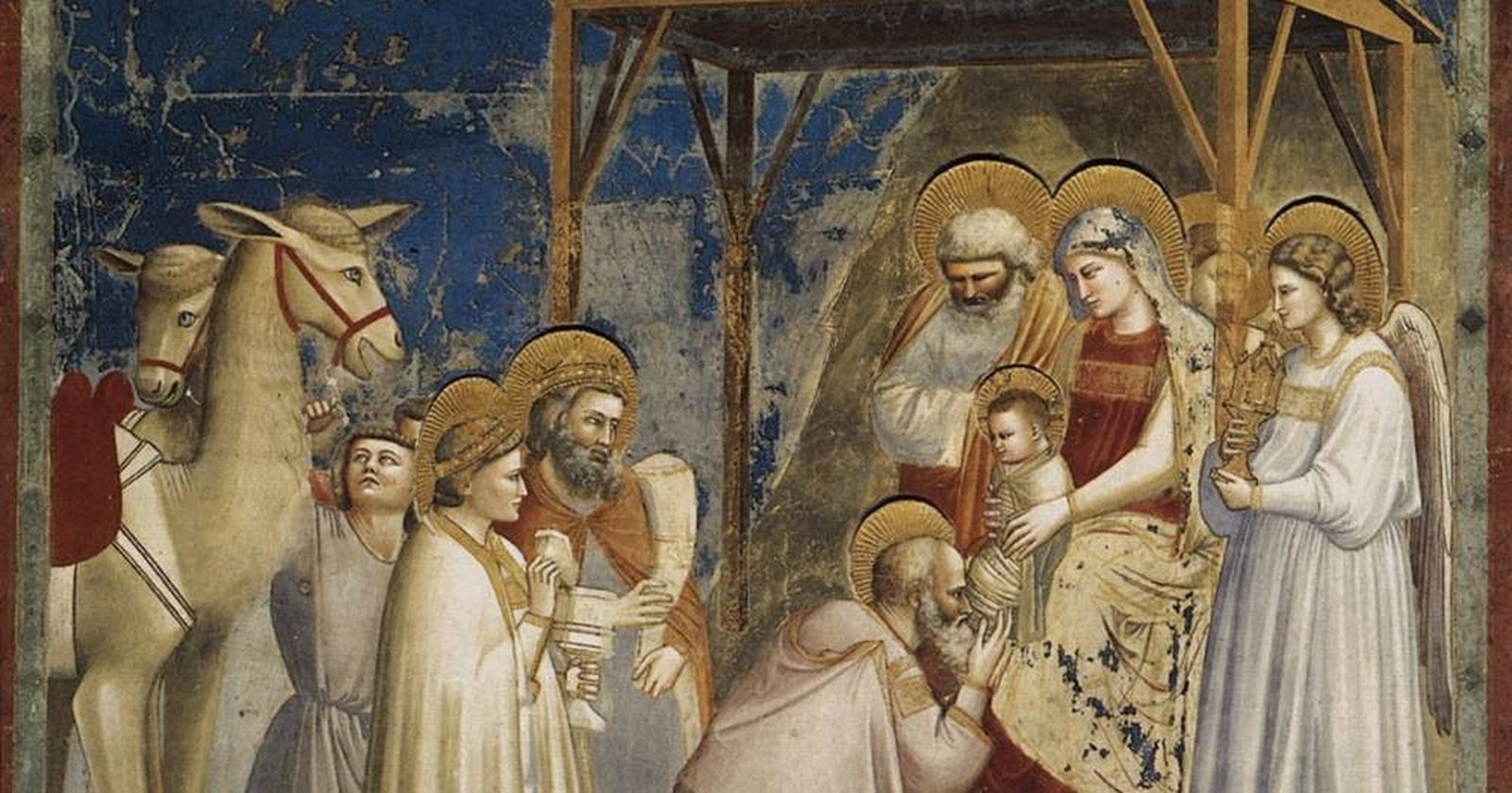 Adoración de los Reyes Magos, de Giotto