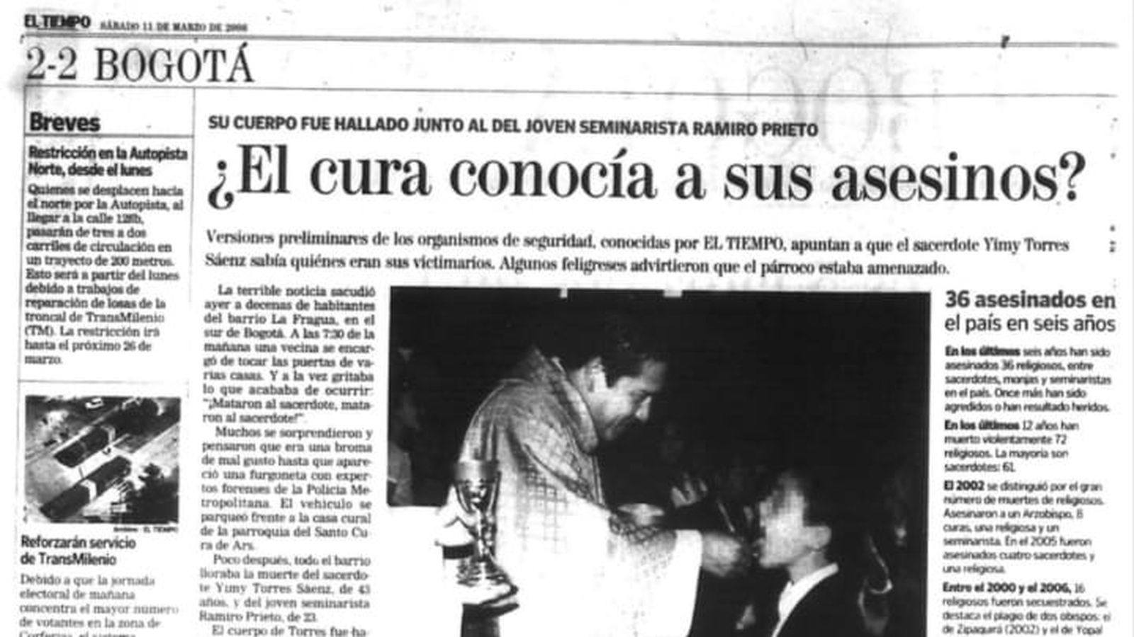El Tiempo 11 de marzo 2006