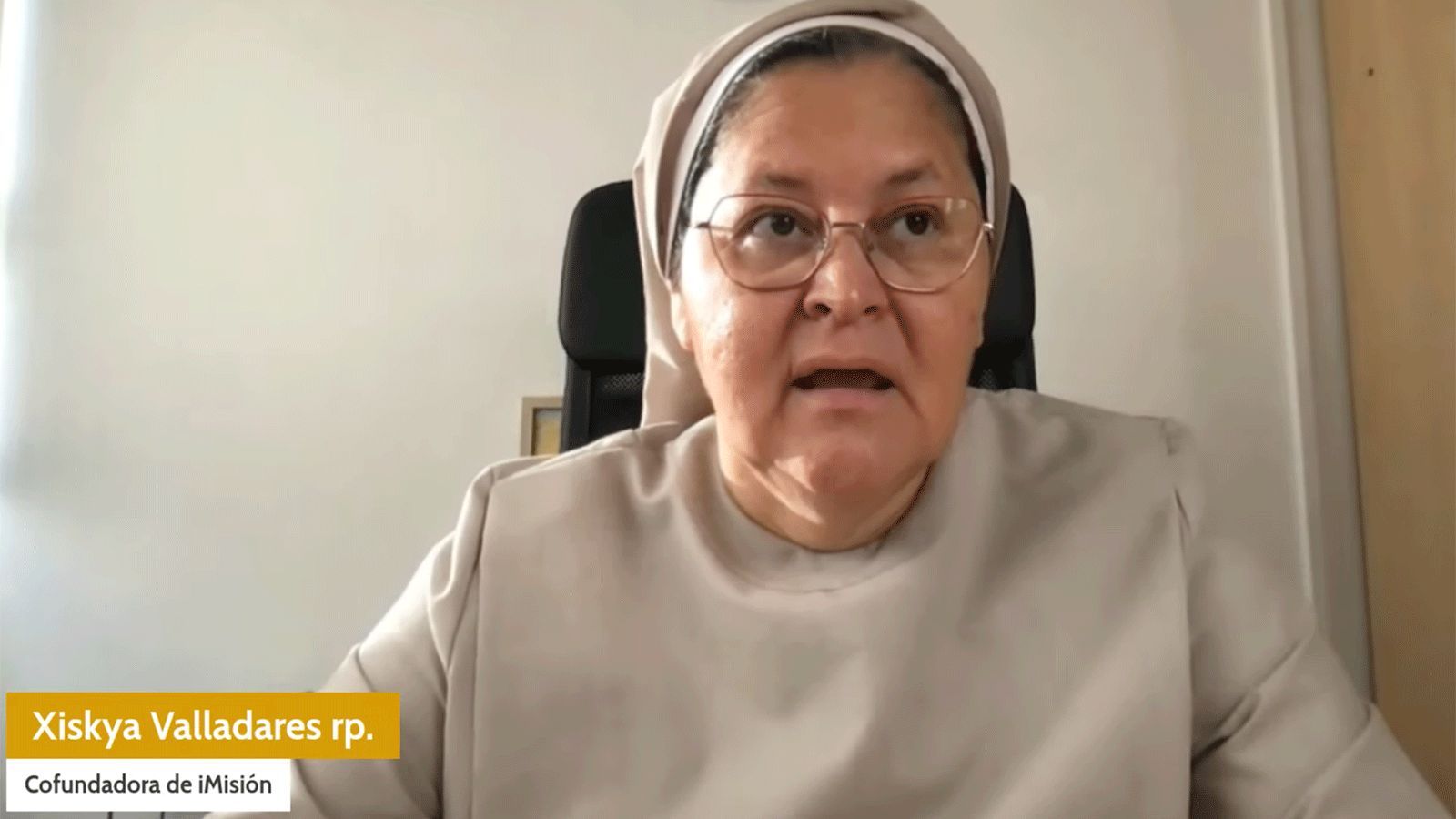 La religiosa e influencer Xiskya Valladares irá como representante del Sínodo digital