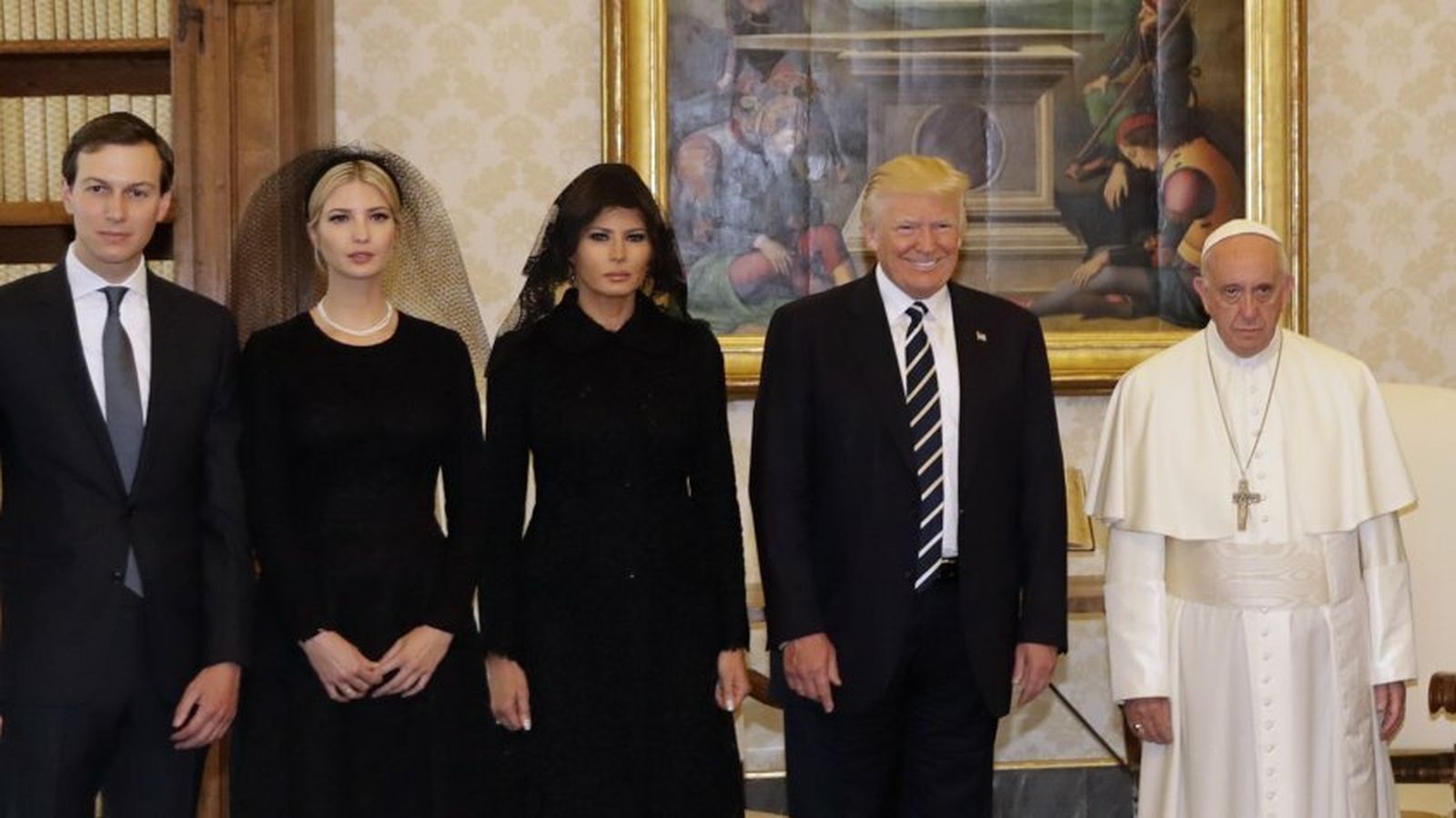 Francisco, con Trump y su familia