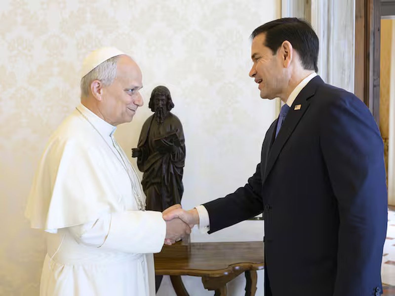 León XIV y Marco Rubio