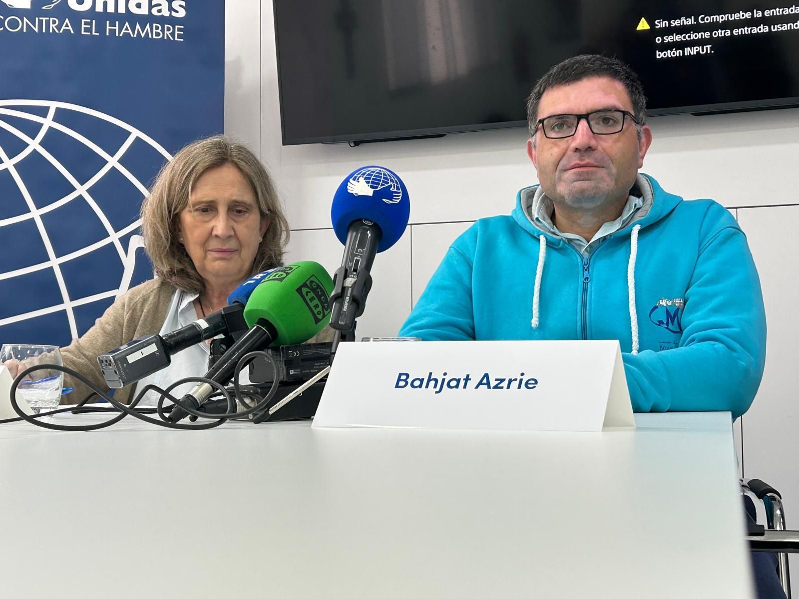 Bahjat Azrie, con Africa Martcillach