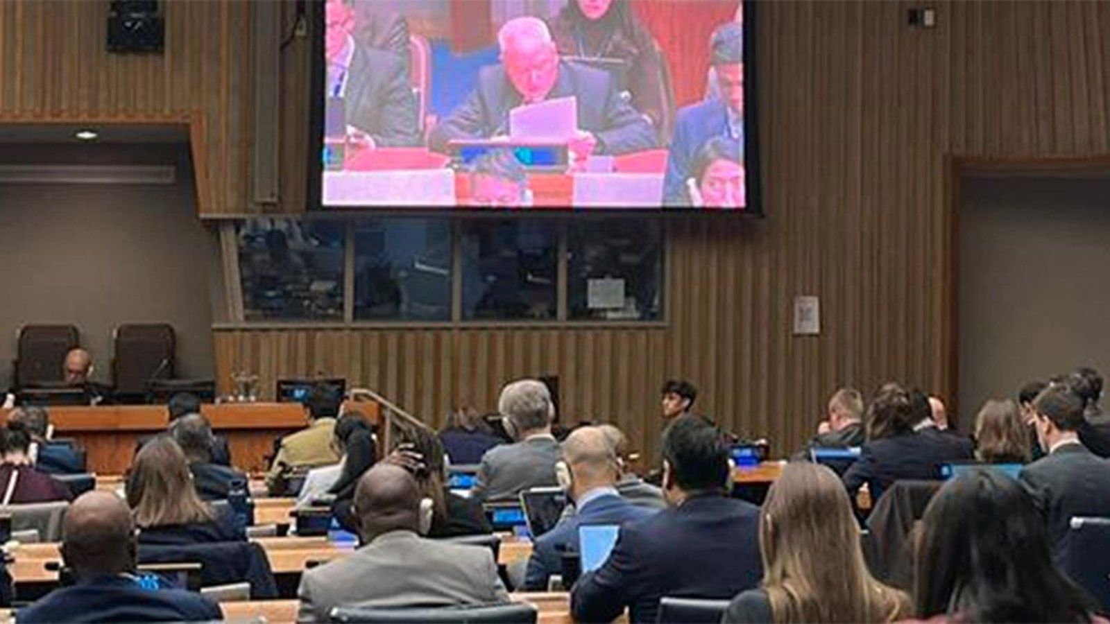 El observador permanente de la Santa Sede ante las Naciones Unidas, El-Kassis, en la 81.ª Asamblea General