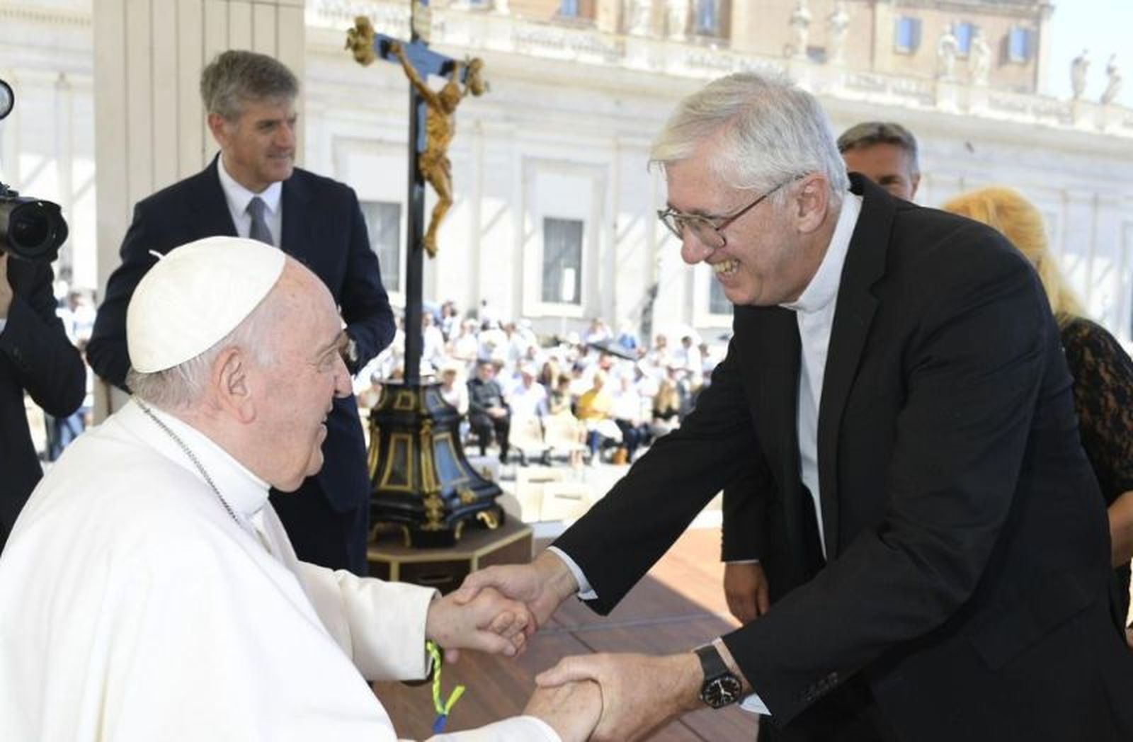 Guillermo Marcó, con el Papa
