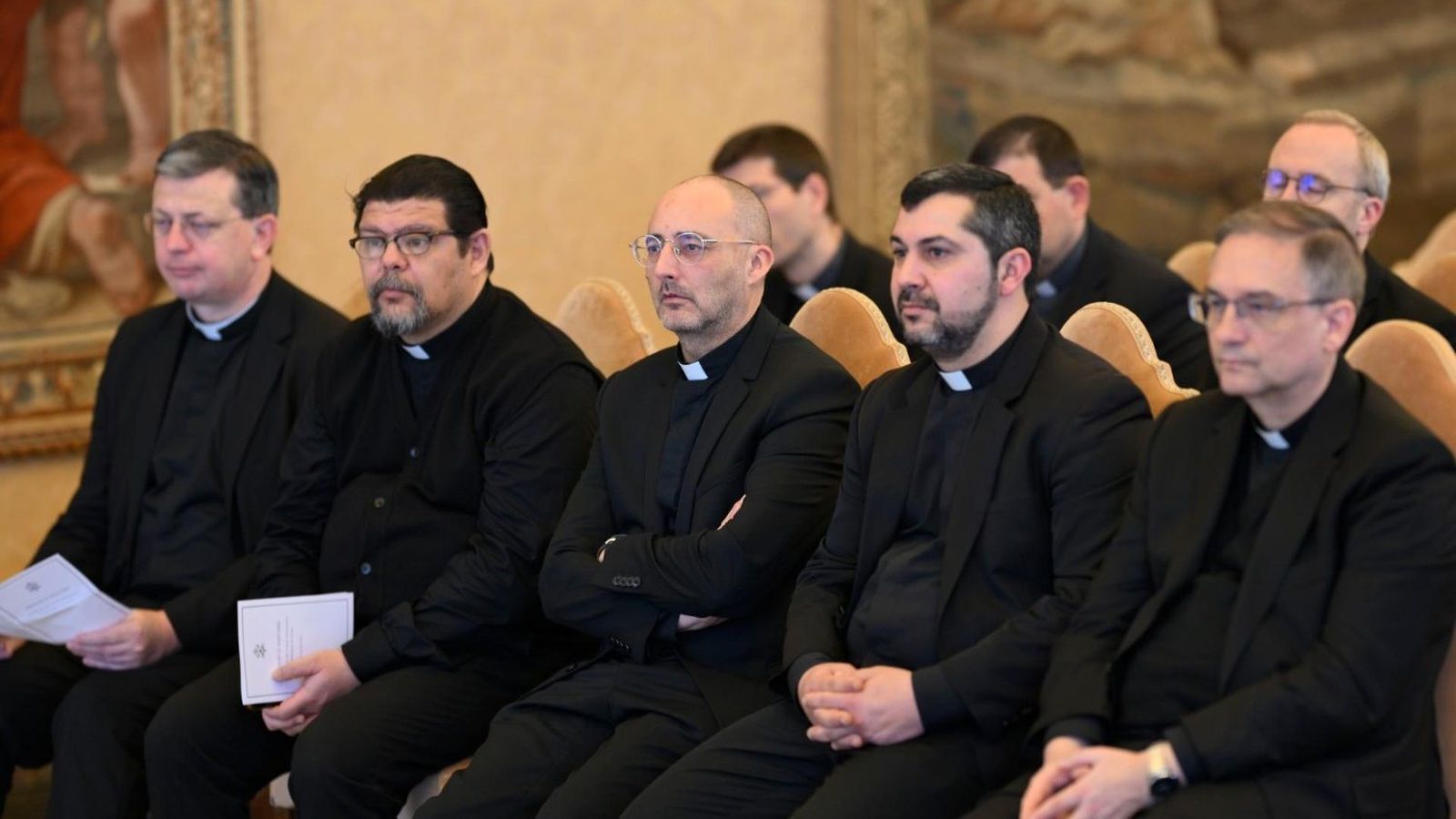Formadores de seminarios franceses en la audiencia papal