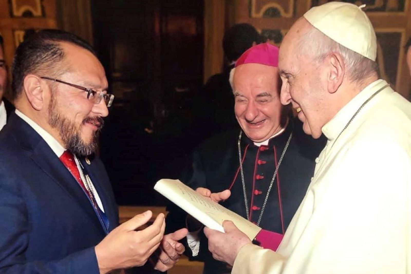 Rodrigo Guerra López y el papa Francisco