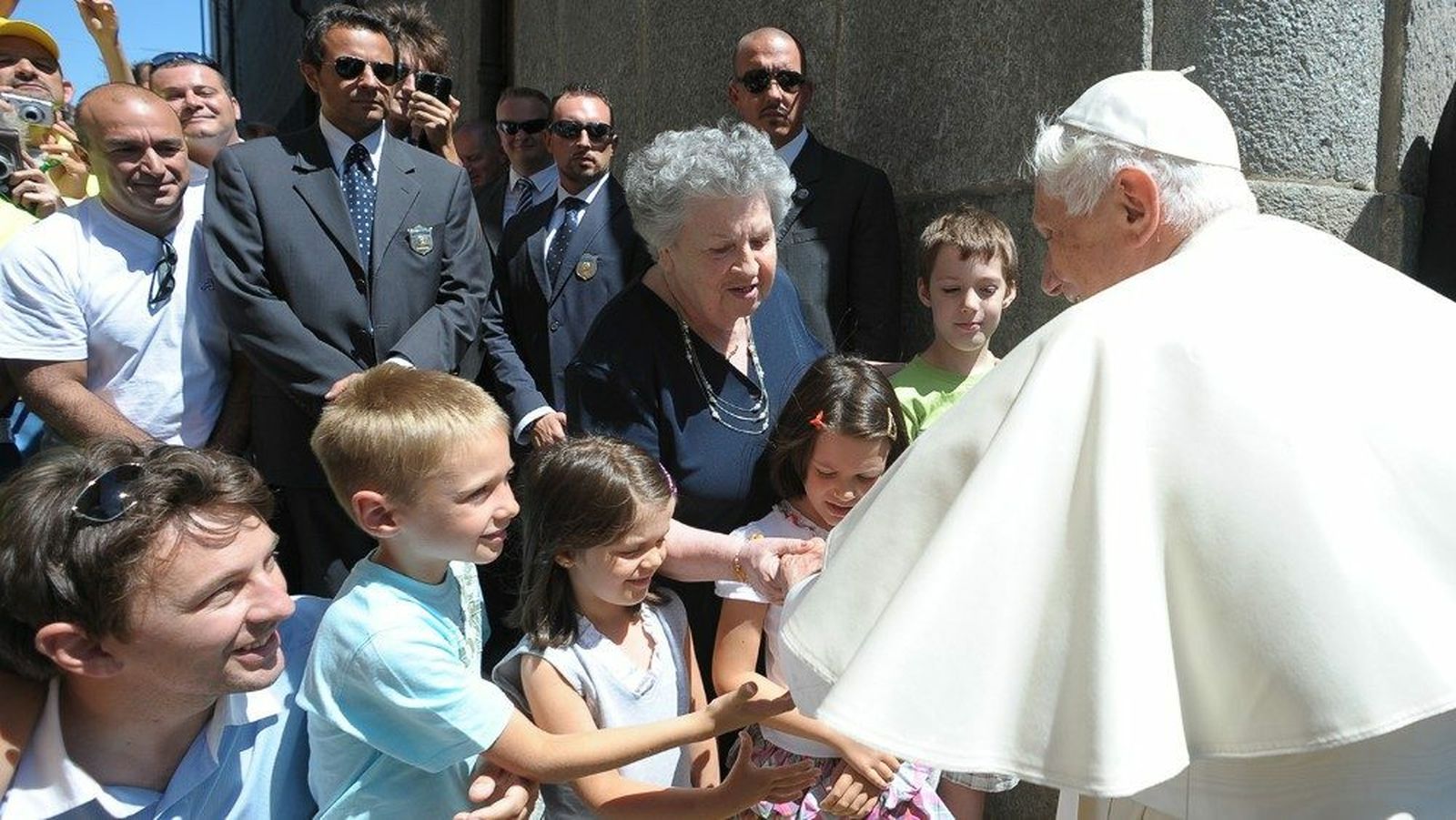 La visita de Benedicto XVI a Romano Canavese