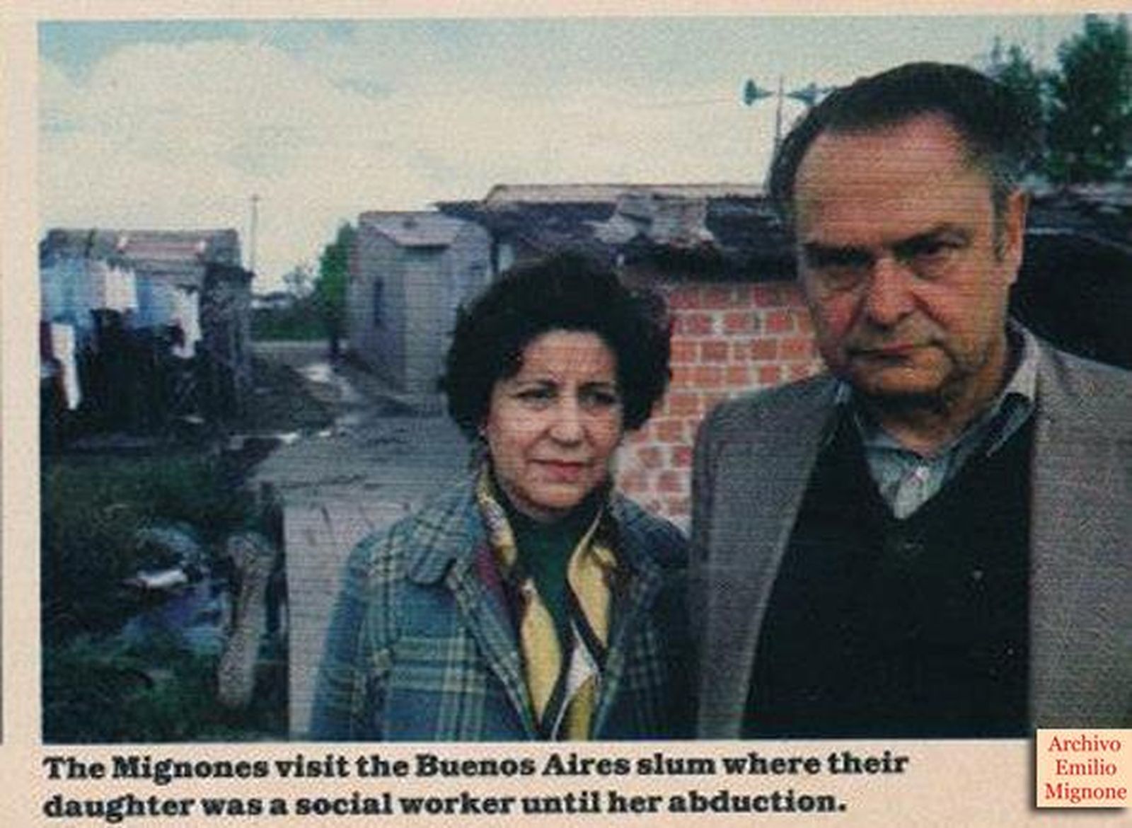 Emilio y Chela en la Villa del Bajo Flores