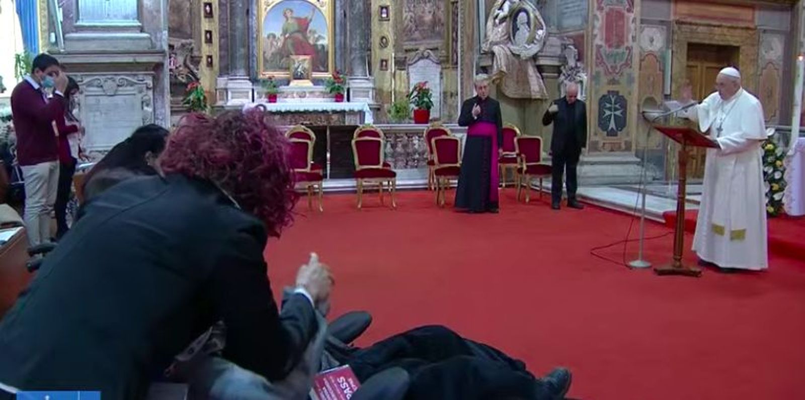 Francisco, en el Regina Coeli