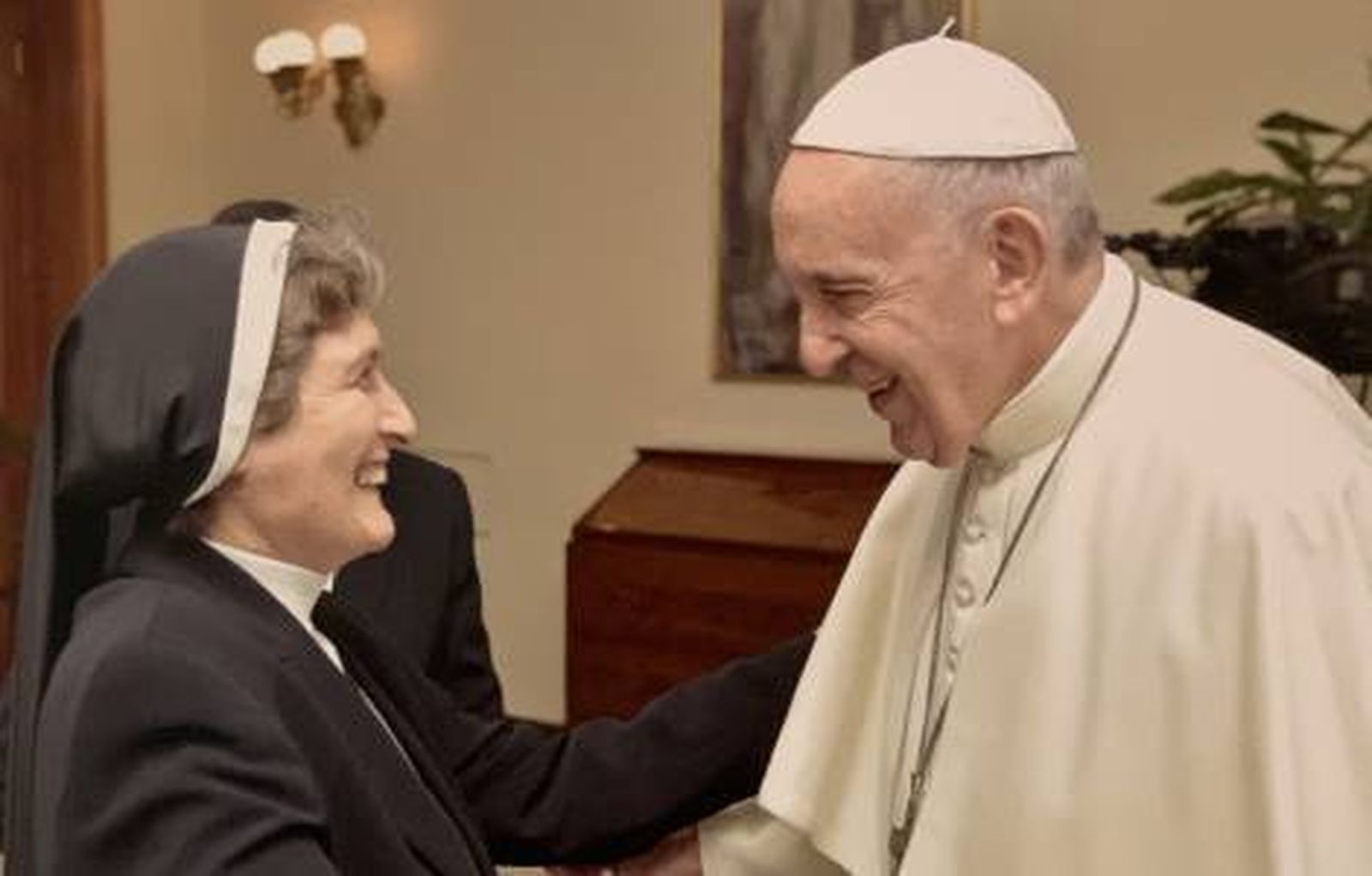 Francisco y la hermana Pietra Luana  Modica