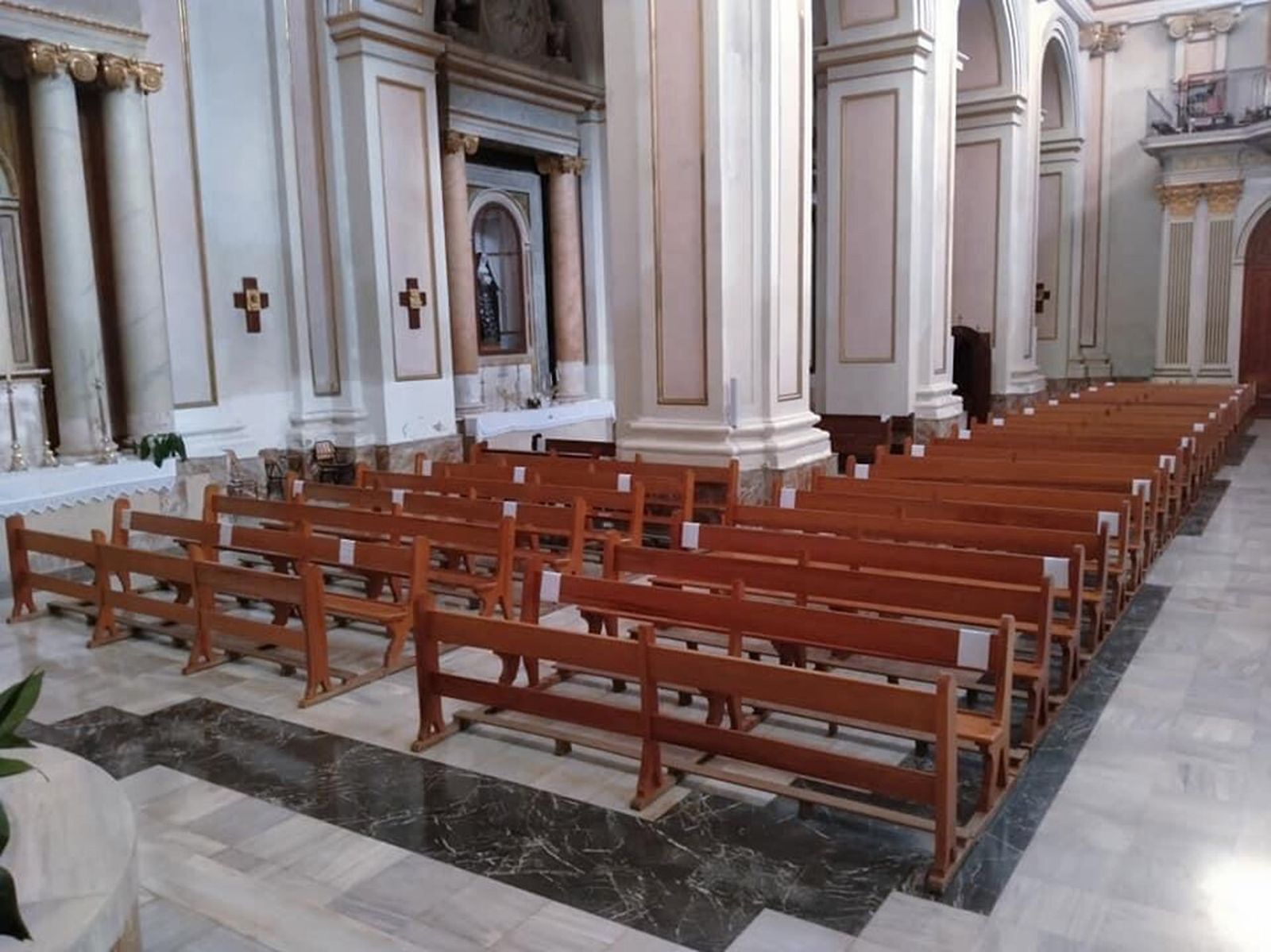 Iglesia de san Juan, prevenida.